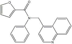 N-PHENYL-N-((QUINOLIN-4-YL)METHYL)FURAN-2-CARBOXAMIDE 结构式