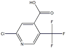 2-CHLORO-5-(TRIFLUOROMETHYL)PYRIDINE-4-CARBOXYLICACID,,结构式