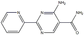 2-(3-吡啶基)-4-氨基嘧啶-5-甲酰胺,,结构式