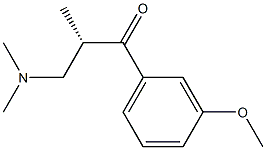 (2S)-3-(DIMETHYL AMINO)-1-(3-METHOXYPHENYL)-2-METHYL PROPANE-1ONE Structure