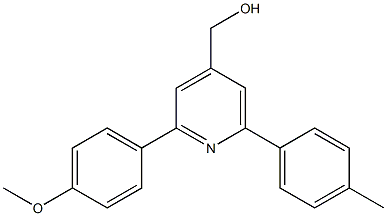 (2-(4-methoxyphenyl)-6-p-tolylpyridin-4-yl)methanol Structure