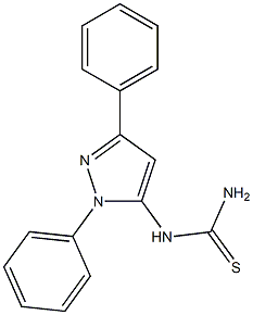 1-(1,3-diphenyl-1H-pyrazol-5-yl)thiourea Struktur