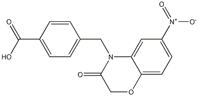 4-((2,3-dihydro-6-nitro-3-oxobenzo[b][1,4]oxazin-4-yl)methyl)benzoic acid