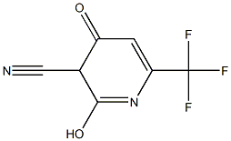 6-(trifluoromethyl)-3,4-dihydro-2-hydroxy-4-oxopyridine-3-carbonitrile Structure