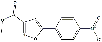 methyl 5-(4-nitrophenyl)isoxazole-3-carboxylate,,结构式