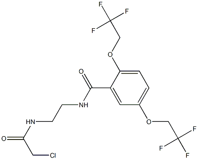  N-[2-[[2-chloroacetyl]amino]ethyl]-2,5-bis[2,2,2-trifluoroethoxy]benzenecarboyjimide