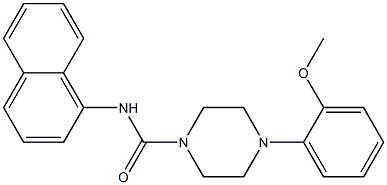 4-(2-METHOXYPHENYL)PIPERAZINE-1-CARBOXYLIC ACID NAPHTHALEN-1-YLAMIDE