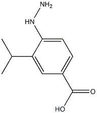 4-HYDRAZINO-3-ISOPROPYLBENZOIC ACID Structure