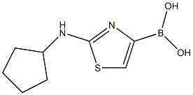 2-CYCLOPENTYLAMINOTHIAZOLE-4-BORONIC ACID,,结构式