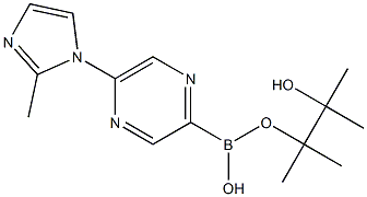 5-(2-METHYLIMIDAZOL-1-YL)PYRAZINE-2-BORONIC ACID PINACOL ESTER,,结构式