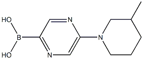 5-(3-METHYLPIPERIDIN-1-YL)PYRAZINE-2-BORONIC ACID,,结构式