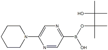5-(PIPERIDIN-1-YL)PYRAZINE-2-BORONIC ACID PINACOL ESTER Struktur