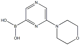 6-MORPHOLINOPYRAZINE-2-BORONIC ACID 结构式