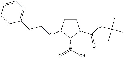 BOC-(R)-GAMMA-(3-PHENYL-PROPYL)-L-PROLINE Structure