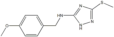 (4-METHOXY-BENZYL)-(5-METHYLSULFANYL-2H-[1,2,4]TRIAZOL-3-YL)AMINE