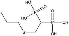 (1-phosphono-2-propylsulfanyl-ethyl)phosphonic acid Struktur