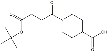 1-(3-TERT-BUTOXYCARBONYL-PROPIONYL)-PIPERIDINE-4-CARBOXYLIC ACID 结构式
