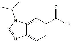 1-ISOPROPYL-1H-BENZIMIDAZOLE-6-CARBOXYLIC ACID,,结构式