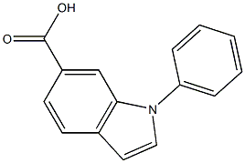 1-PHENYL-1H-INDOLE-6-CARBOXYLIC ACID Struktur