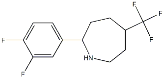 2-(3,4-DIFLUOROPHENYL)-5-(TRIFLUOROMETHYL)AZEPANE Structure