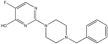 2-(4-BENZYLPIPERAZIN-1-YL)-5-FLUOROPYRIMIDIN-4-OL Structure