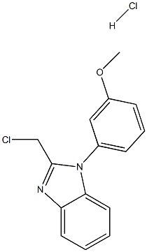 2-(CHLOROMETHYL)-1-(3-METHOXYPHENYL)-1H-BENZIMIDAZOLE HYDROCHLORIDE,,结构式