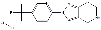 2-[5-(TRIFLUOROMETHYL)PYRIDIN-2-YL]-4,5,6,7-TETRAHYDRO-2H-PYRAZOLO[4,3-C]PYRIDINE HCL