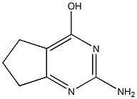 2-AMINO-6,7-DIHYDRO-5H-CYCLOPENTA[D]PYRIMIDIN-4-OL 结构式