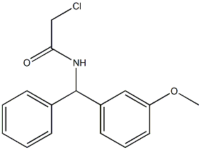 2-CHLORO-N-[(3-METHOXYPHENYL)(PHENYL)METHYL]ACETAMIDE Structure
