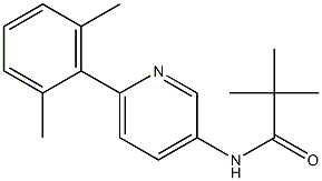 N-[6-(2,6-DIMETHYLPHENYL)PYRIDIN-3-YL]-2,2-DIMETHYLPROPANAMIDE 结构式