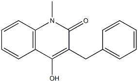 3-benzyl-4-hydroxy-1-methyl-1,2-dihydroquinolin-2-one Structure