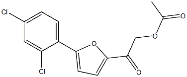 2-[5-(2,4-dichlorophenyl)-2-furyl]-2-oxoethyl acetate 结构式