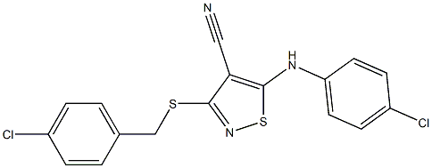 5-(4-chloroanilino)-3-[(4-chlorobenzyl)thio]isothiazole-4-carbonitrile
