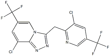 8-chloro-3-{[3-chloro-5-(trifluoromethyl)-2-pyridinyl]methyl}-6-(trifluoromethyl)[1,2,4]triazolo[4,3-a]pyridine