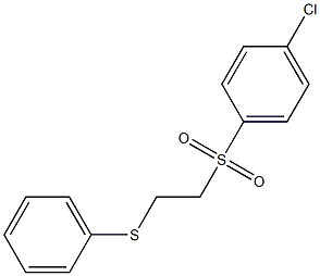 1-chloro-4-{[2-(phenylthio)ethyl]sulfonyl}benzene 结构式