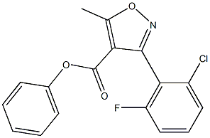  phenyl 3-(2-chloro-6-fluorophenyl)-5-methylisoxazole-4-carboxylate