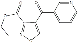 ethyl 4-(3-pyridinylcarbonyl)-3-isoxazolecarboxylate 结构式
