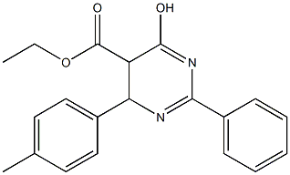 ethyl 6-hydroxy-4-(4-methylphenyl)-2-phenyl-4,5-dihydro-5-pyrimidinecarboxylate