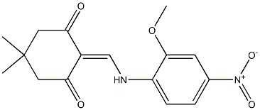 2-[(2-methoxy-4-nitroanilino)methylene]-5,5-dimethyl-1,3-cyclohexanedione