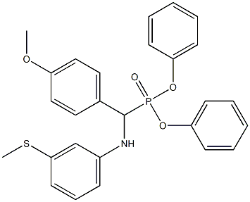 N1-[(diphenylphosphoryl)(4-methoxyphenyl)methyl]-3-(methylthio)aniline Structure