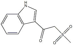 1-(1H-indol-3-yl)-2-(methylsulfonyl)-1-ethanone