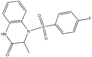  4-[(4-fluorophenyl)sulfonyl]-3-methyl-3,4-dihydro-2(1H)-quinoxalinone