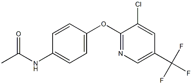 N-(4-{[3-chloro-5-(trifluoromethyl)-2-pyridinyl]oxy}phenyl)acetamide Structure