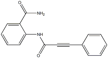 2-[(3-phenyl-2-propynoyl)amino]benzenecarboxamide Struktur