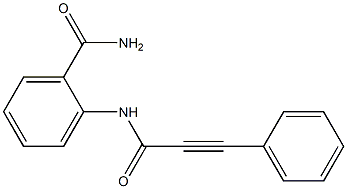 2-[(3-phenyl-2-propynoyl)amino]benzenecarboxamide 结构式