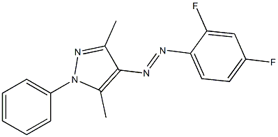 4-[2-(2,4-difluorophenyl)diaz-1-enyl]-3,5-dimethyl-1-phenyl-1H-pyrazole