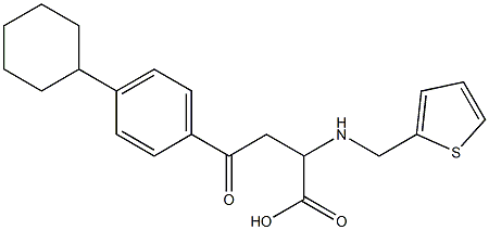 4-(4-cyclohexylphenyl)-4-oxo-2-[(2-thienylmethyl)amino]butanoic acid|