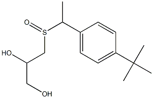 3-({1-[4-(tert-butyl)phenyl]ethyl}sulfinyl)-1,2-propanediol,,结构式