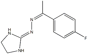 2-{2-[1-(4-fluorophenyl)ethylidene]hydrazono}imidazolidine 结构式