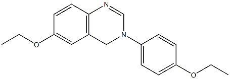 6-ethoxy-3-(4-ethoxyphenyl)-3,4-dihydroquinazoline,,结构式